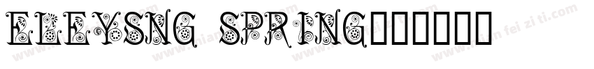 ELEYSNG Spring字体转换